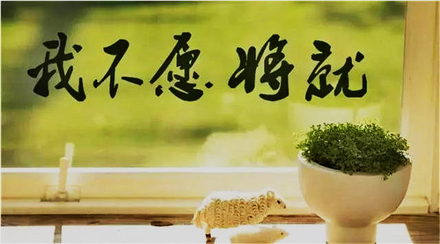 “別湊合啦，將就君！”